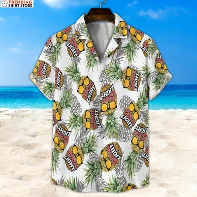 Coors Light Hawaiian Shirt Funny Cool Pineapples