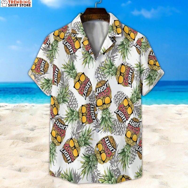 Coors Light Hawaiian Shirt Funny Cool Pineapples Coors Light Hawaiian Shirt Funny Cool Pineapples