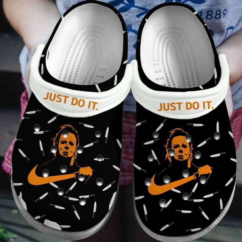 Just Do It Michael Myers Nike Crocs Best Halloween Gift Just Do It Michael Myers Nike Crocs Best Halloween Gift