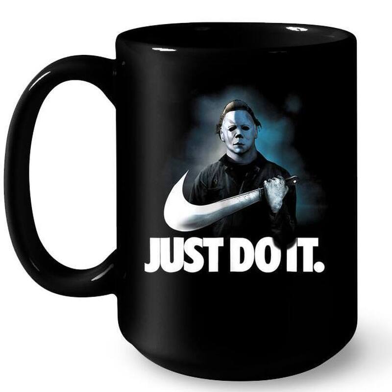 Just Do It Michael Myers Mug Parody Nike Halloween 1978