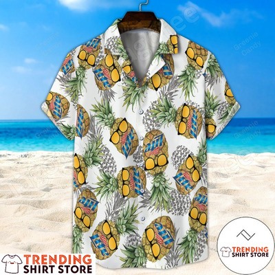 Funny Miller Lite Hawaiian Shirt Pineapple With Sunglasses