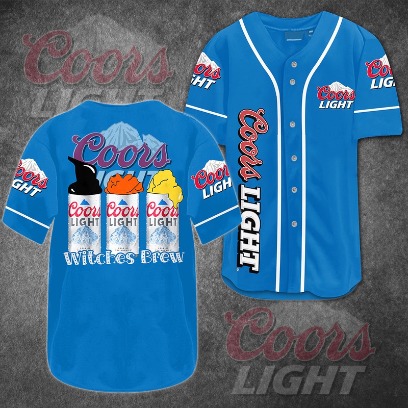 Coors Light Baseball Jersey Witches Brew For Beer Lovers