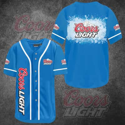 Blue Coors Light Baseball Jersey Best Gift For Beer Lovers