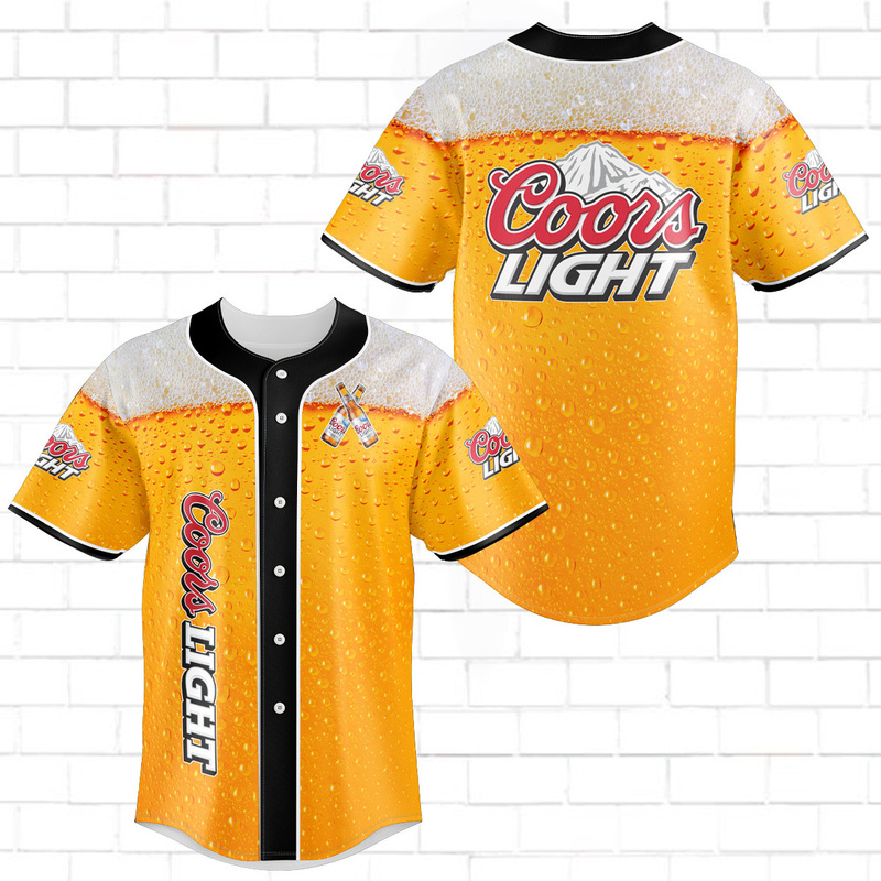 Coors Light Baseball Jersey New Beer Gift For Baseball Lovers