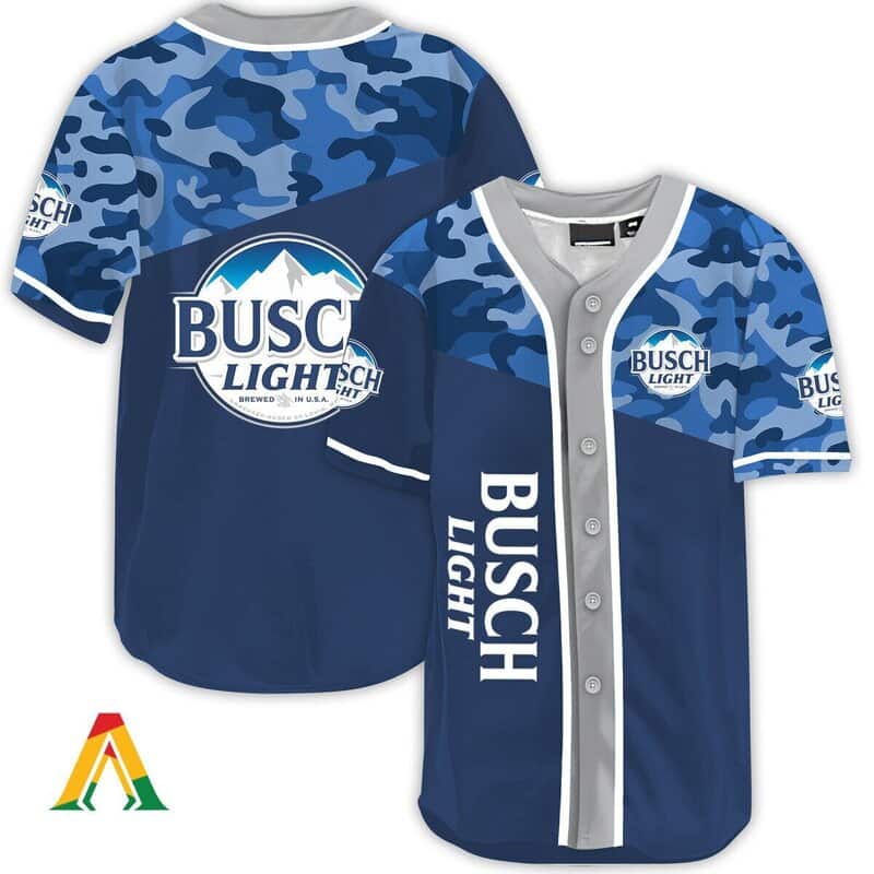 Classic Camouflage Busch Light Baseball Jersey