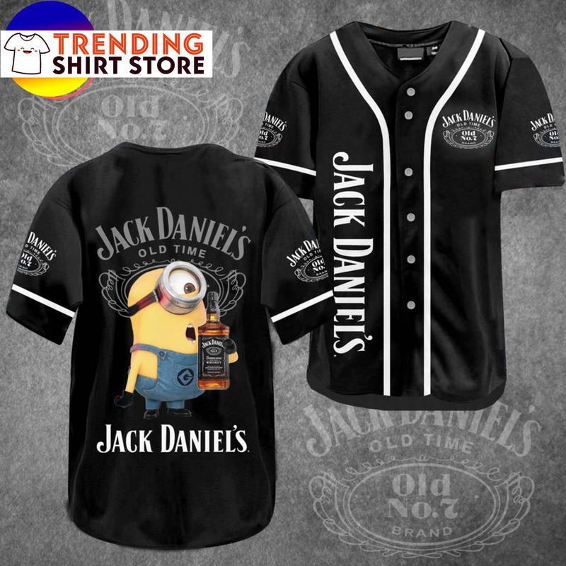 Minions Loves Whiskey Jack Daniels Baseball Jersey