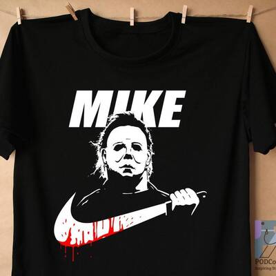 Just Do It Michael Myers Bloody Mike Halloween T-Shirt Scary Movie Gift