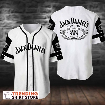 Jack Daniels Baseball Jersey Classic White Gift For Whiskey Drinkers
