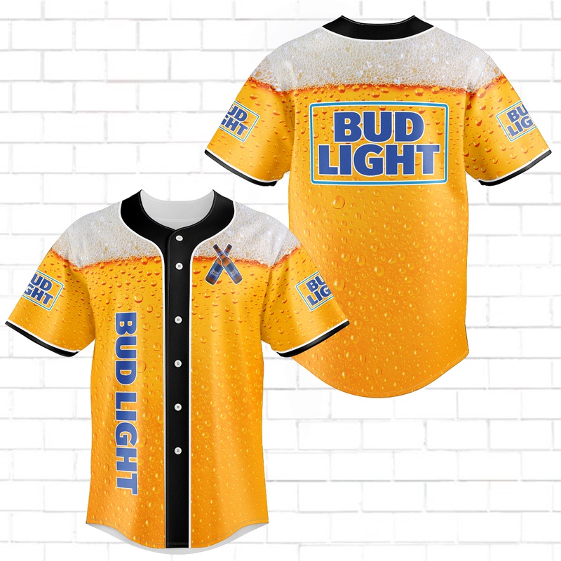 Bud Light Baseball Jersey New Beer Gift For Beer Lovers