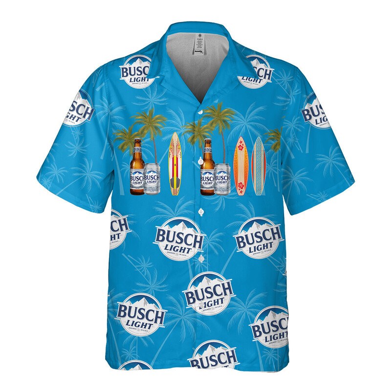 Busch Light Hawaiian Shirt Summer Beach For Surfing Lovers