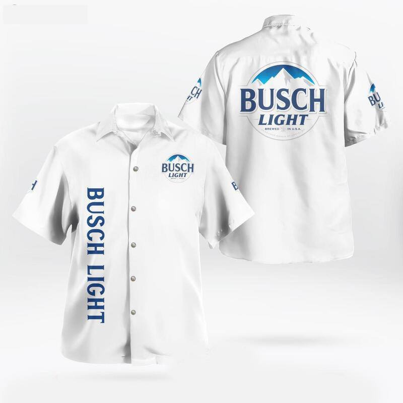 Busch Light Hawaiian Shirt Classic Brewed In USA For Beer Lovers