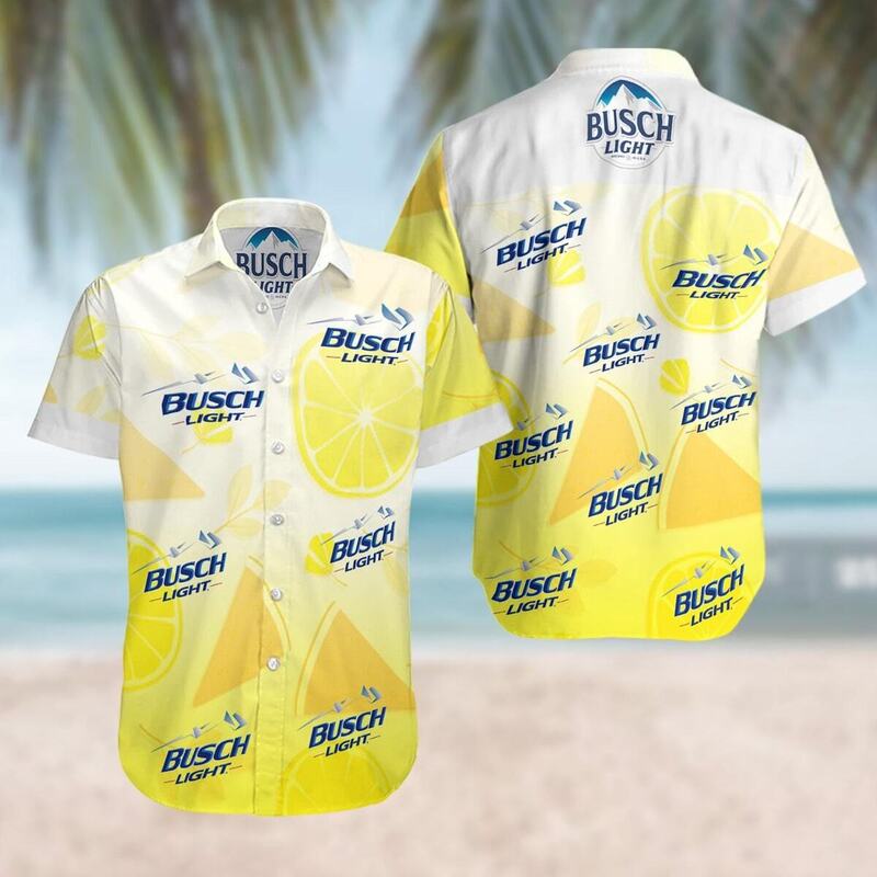 Busch Light Hawaiian Shirt Lemon And Watermelon Birthday Gift For Beach Lovers