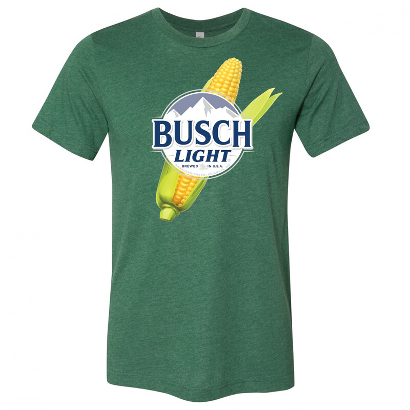 Busch Light Shirt Brewed In USA For The Farmers Corn Logo