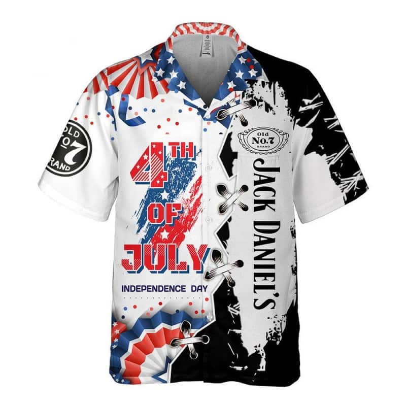 Jack Daniels Hawaiian Shirt US 4th Of July Independence Day