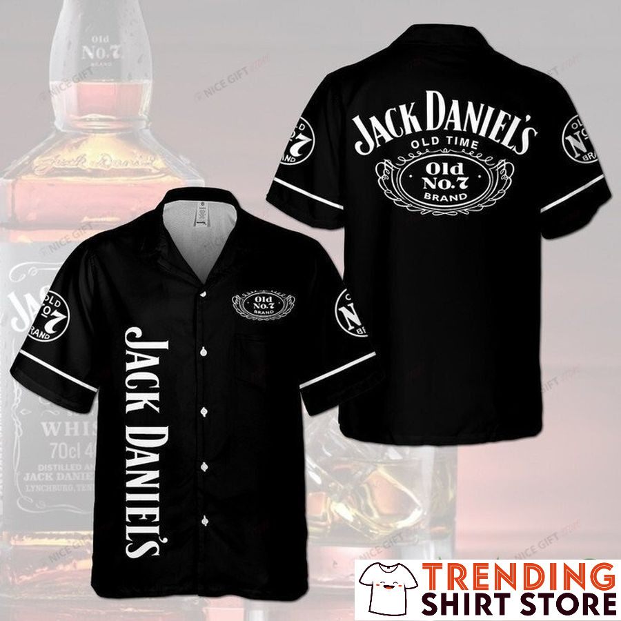 Basic Old Time Jack Daniels Hawaiian Shirt For Whiskey Fans
