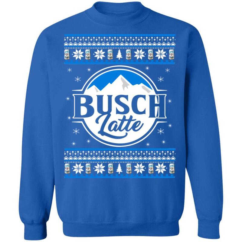 Basic Busch Latte Christmas Sweater Gift For Beer Drinkers