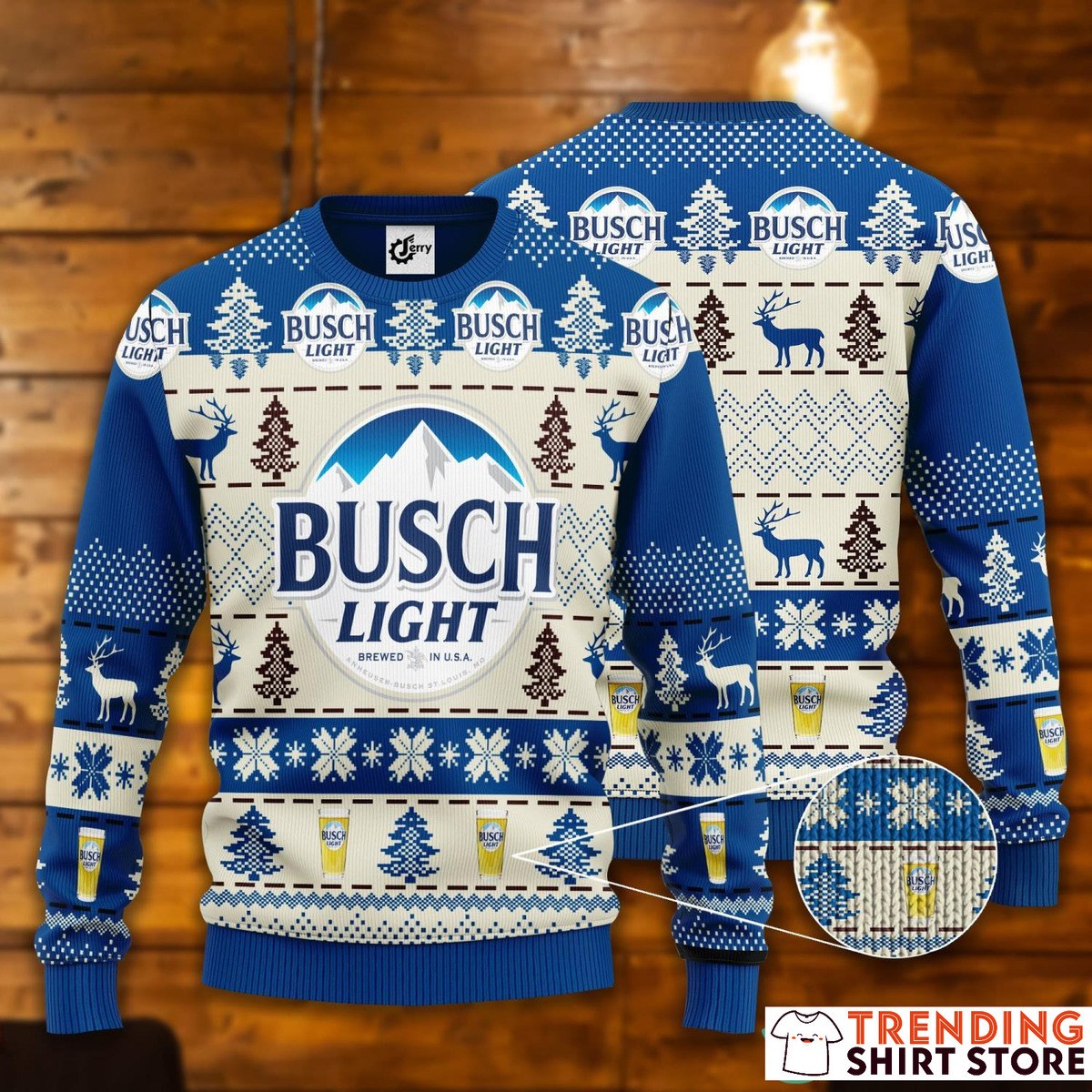 Busch Light Ugly Christmas Sweater Best Christmas Gift For Beer Lovers