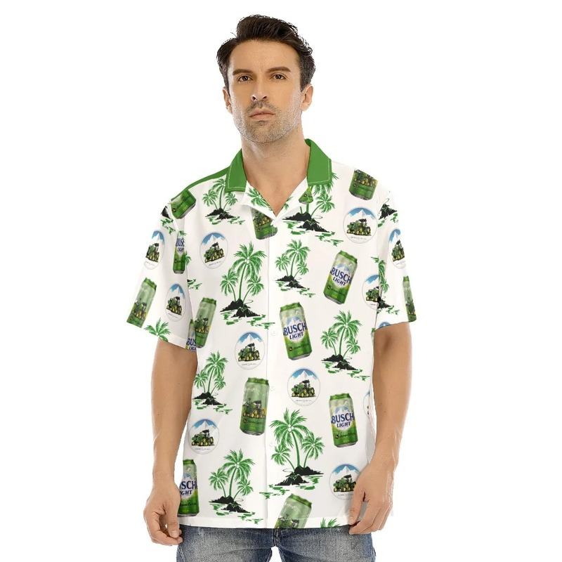 Busch Light John Deere Hawaiian Shirt Islands For The Farmers