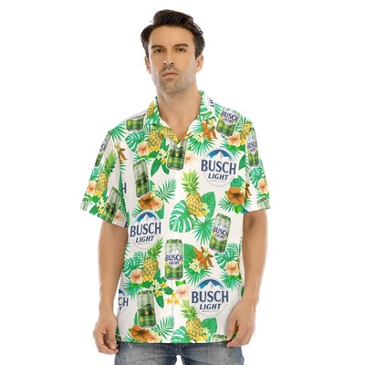 Cool Busch Light John Deere Hawaiian Shirt Tropical Fruit And Flora For The Farmers