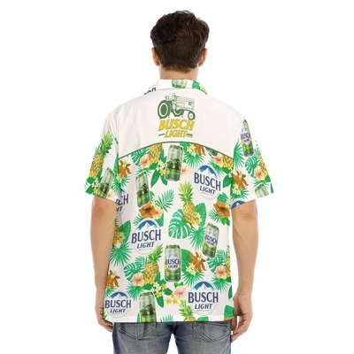 Cool Busch Light John Deere Hawaiian Shirt Tropical Fruit And Flora For The Farmers