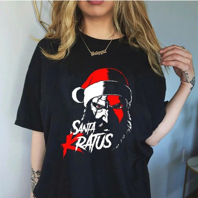 God Of War Ragnarök Santa Kratus T-Shirt
