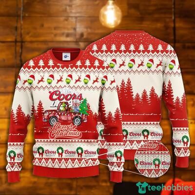 Funny Grinch Coors Light Ugly Christmas Sweater Merry Christmas