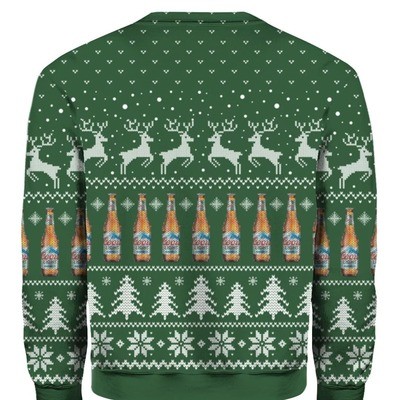 All I Want For Christmas Is Green Coors Light Ugly Christmas Sweater