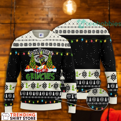 Jack Daniels Ugly Christmas Sweater Drink Up Grinches
