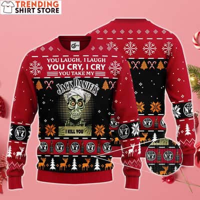 Funny Achmed You Take My Jack Daniels Ugly Christmas Sweater I Kill You