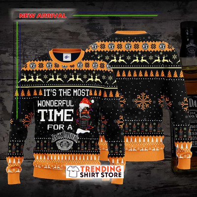 It's The Most Wonderful Time For A Jack Daniels Ugly Christmas Sweater