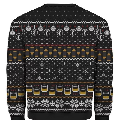 Jack Daniels Tennessee Whiskey Ugly Christmas Sweater For Wine Drinkers