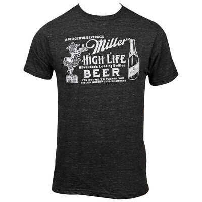Classic Miller High Life Beer T-Shirt Girl In The Moon