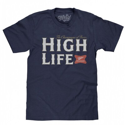 Miller High Life Logo T-Shirt The Champion Of Beers