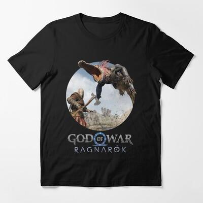 God Of War Ragnarök Kratos And Dreki Crocodile T-Shirt