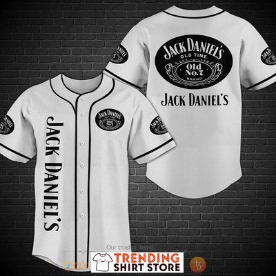 Jack Daniels Tennessee Whiskey Old No 7 Brand Baseball Jersey