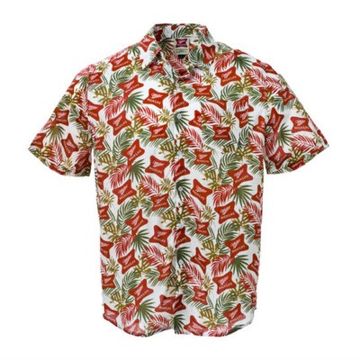 Miller High Life Hawaiian Shirt Classic Flora And Logos