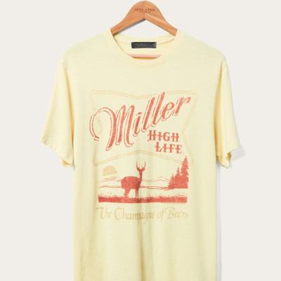 Miller High Life T-Shirt The Champagne Of Beers Deer In The Wildness