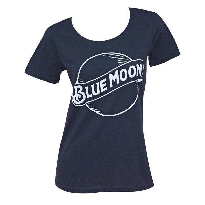 Blue Moon T-Shirt Basic White Logo