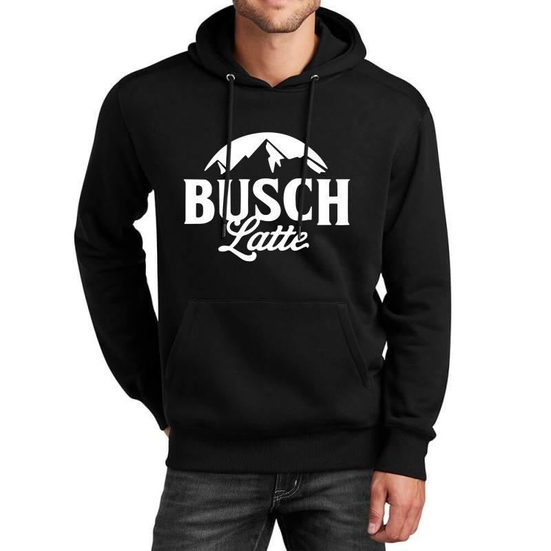 Busch Latte Hoodie Basic White Logo For Beer Lovers