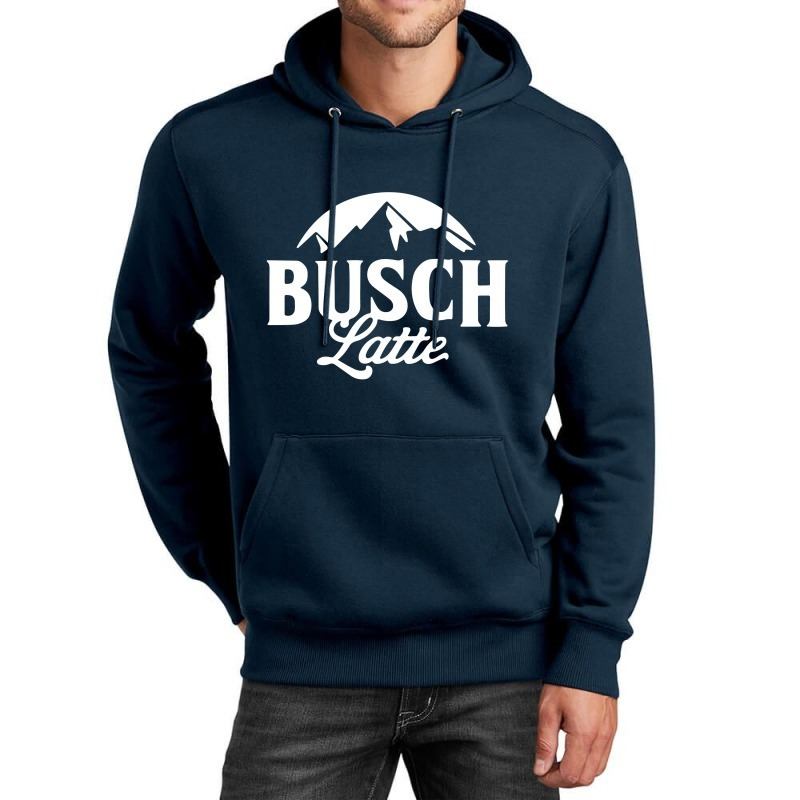 Busch Latte Hoodie Basic White Logo For Beer Lovers