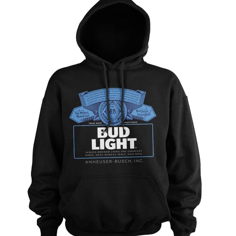 Bud Light Hoodie Blue Logo Unusual Gift For Beer Lovers