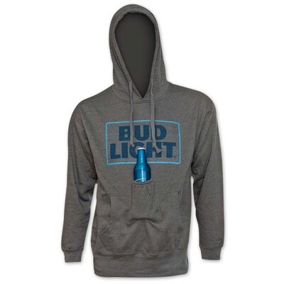 Bud Light Hoodie With Beer Pouch