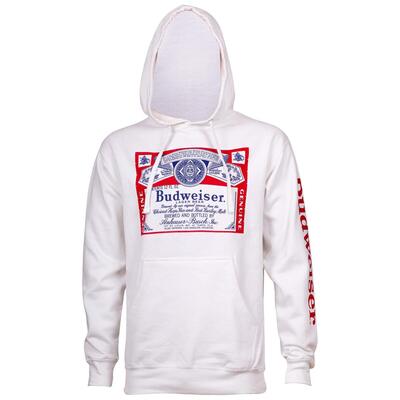 Budweiser Hoodie Red And White Logo Gift For Beer Drinkers