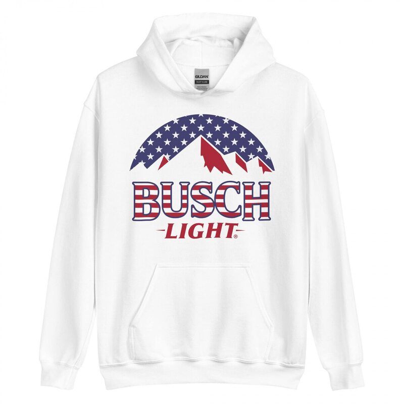 Busch Light Hoodie American Flag For Beer Drinkers