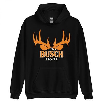 Cool Busch Light Hoodie Orange Deer Horn Gift For Beer Lovers