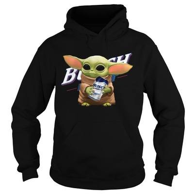 Baby Yoda Star Wars Loves Busch Light Hoodie