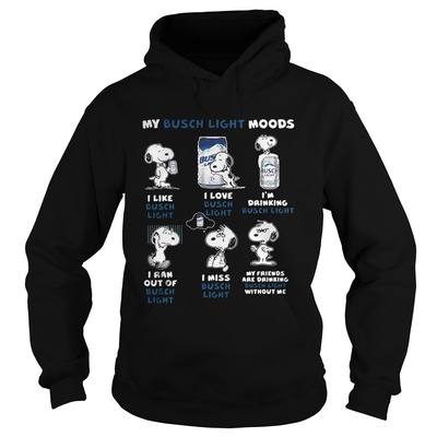 Funny Snoopy My Busch Light Moods Hoodie