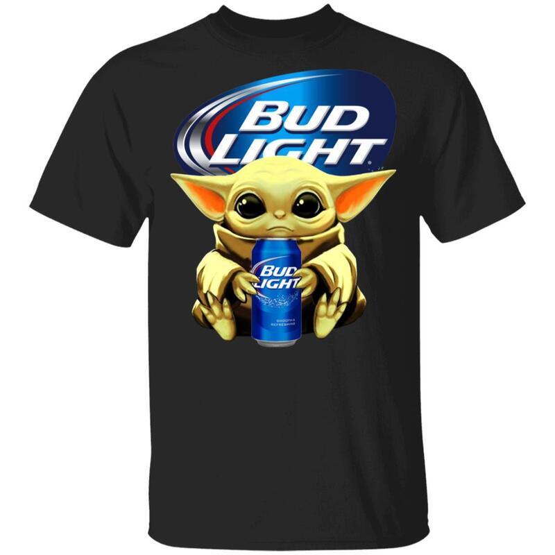 Baby Yoda Star Wars Loves Bud Light T-Shirt