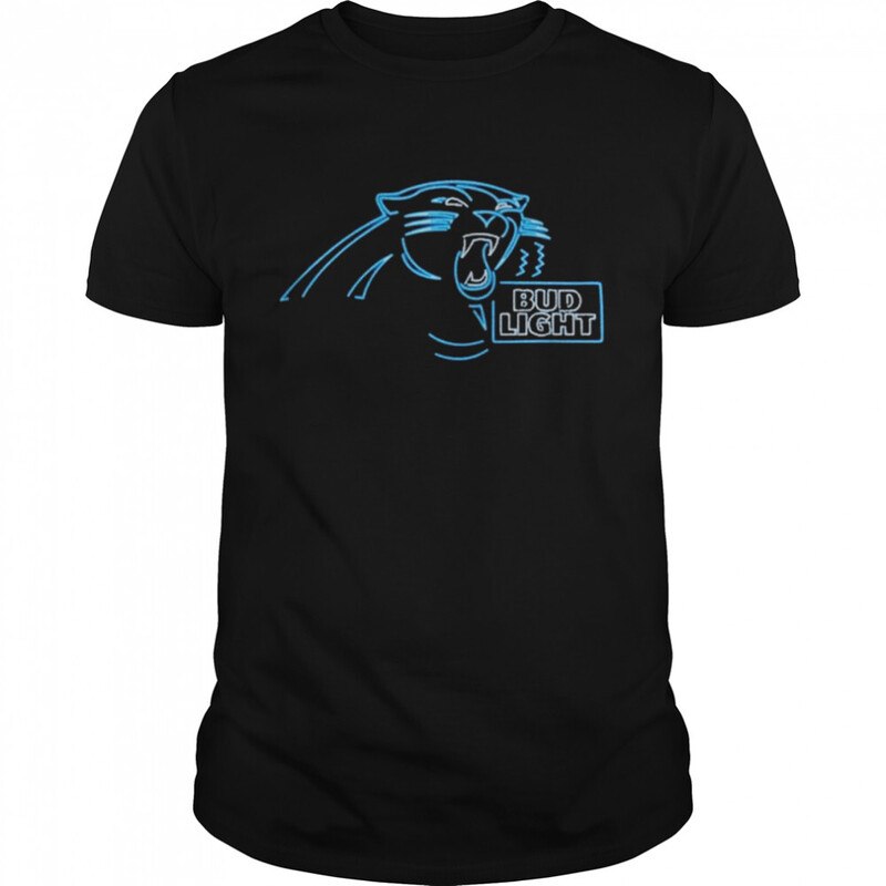 Bud Light T-Shirt Gift For Carolina Panthers Fans