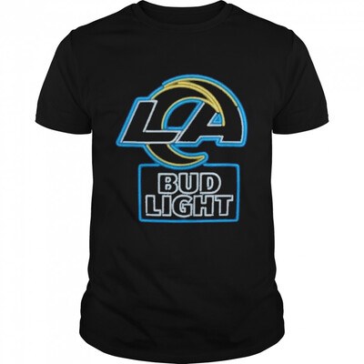 Bud Light T-Shirt Los Angeles Rams Gift